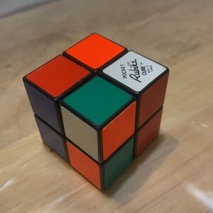 Pocket Rubik’s cube vintage made in Taiwan brain teaser puzzle
